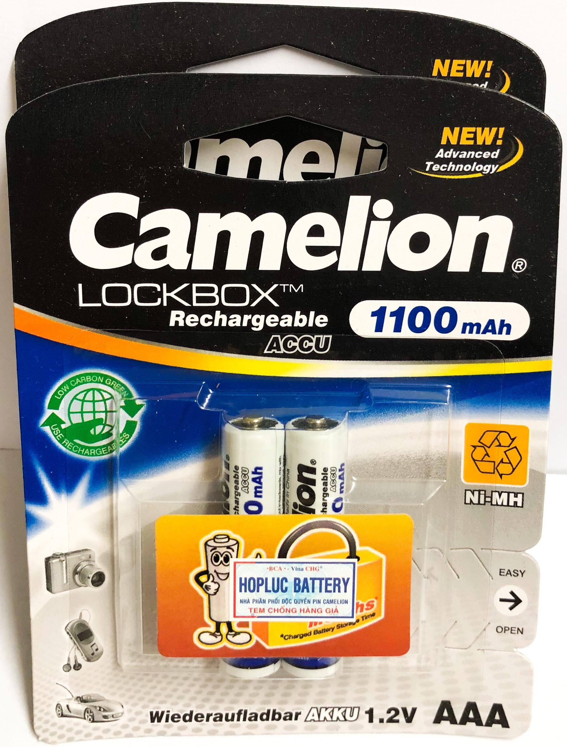 4 pin aaa sạc camelion 1100 mah - pin đũa sạc camelion