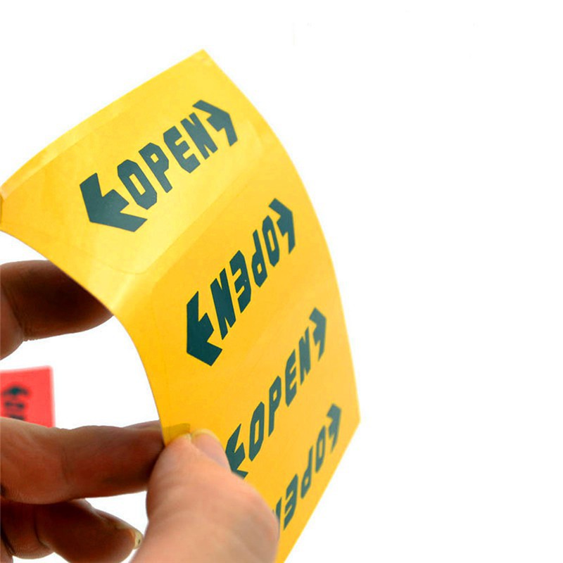 Bộ 4 miếng dán phản quang chữ OPEN cảnh báo mở cửa xe ô tô xe hơi