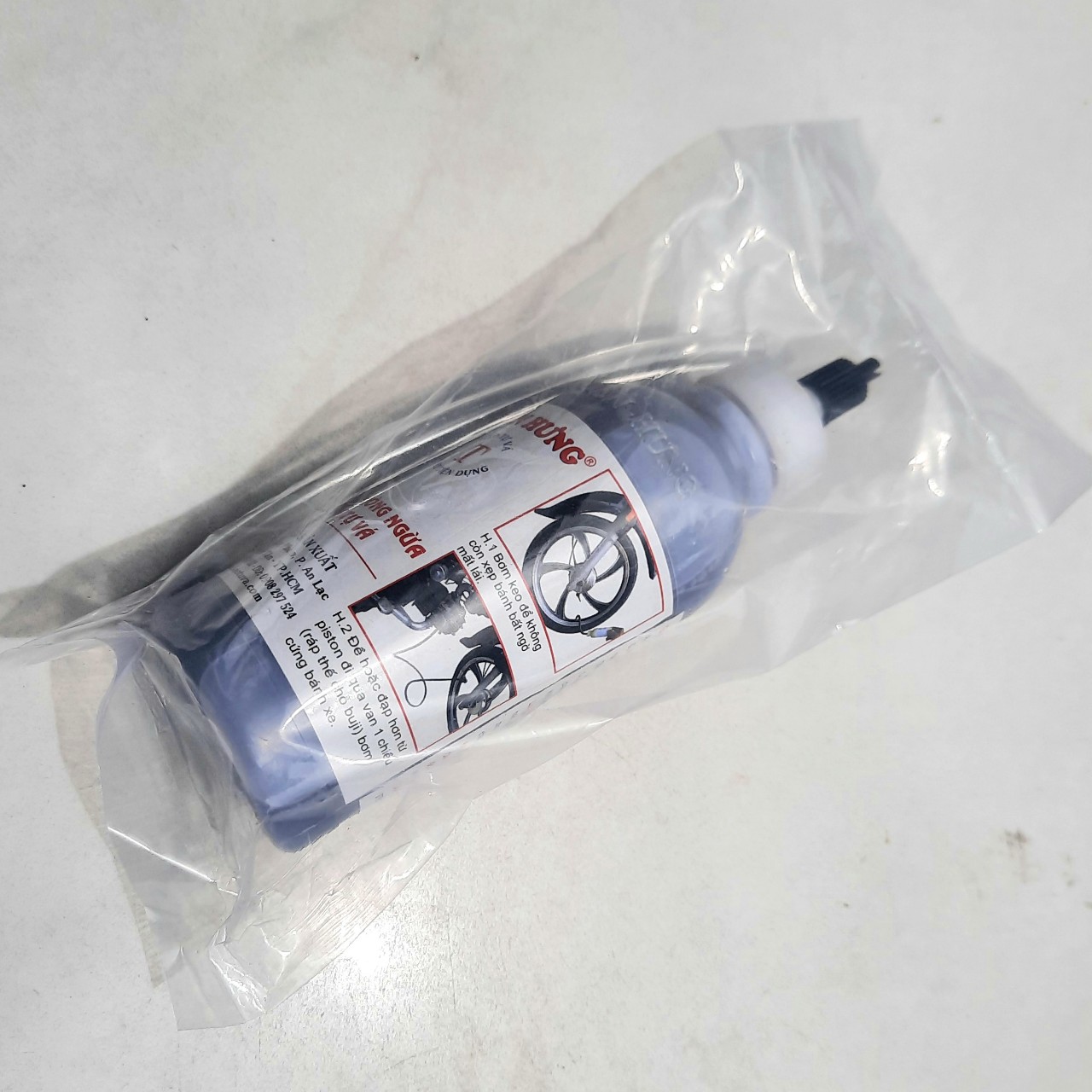 [HCM] Keo tự vá dùng cho mô tô và xe máy Tiến Hưng (1 lốp) 200ml (có ruột) 300ml (không ruột)