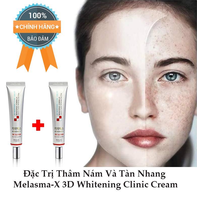 Bộ 2 Kem Thâm Nám Và Tàn Nhang Melasma-X 3D Whitening Clinic Cream - Chính Hãng Hàn Quốc