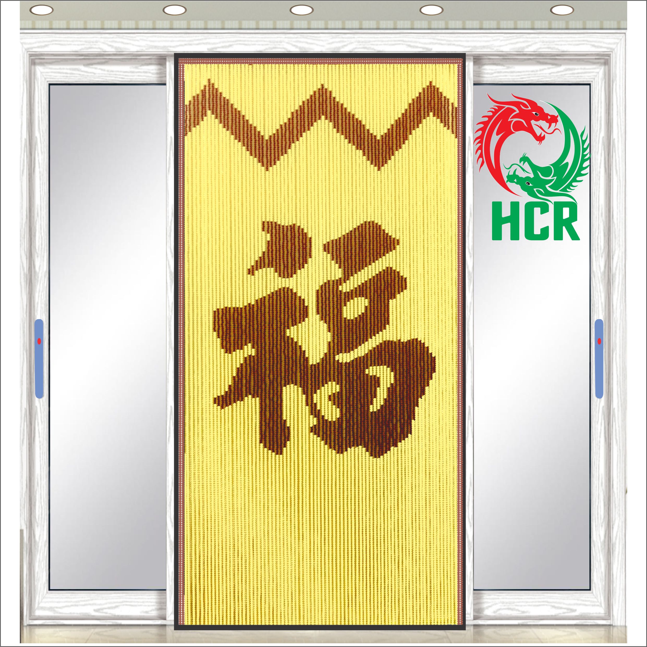 Màn hạt nhựa - Công ty Hai Con Rồng - Code 811 Chữ Phước