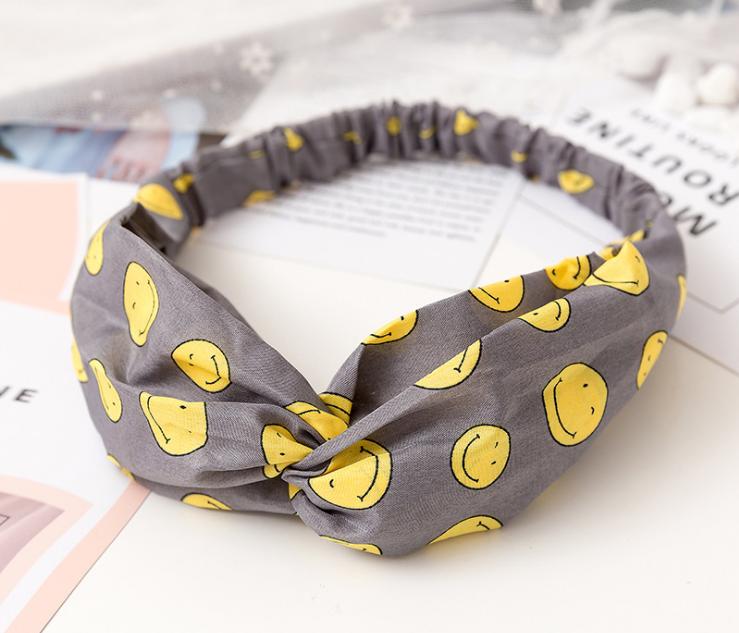 Băng đô turban băng đô nữ Hàn Quốc icon mặt cười vui vẻ
