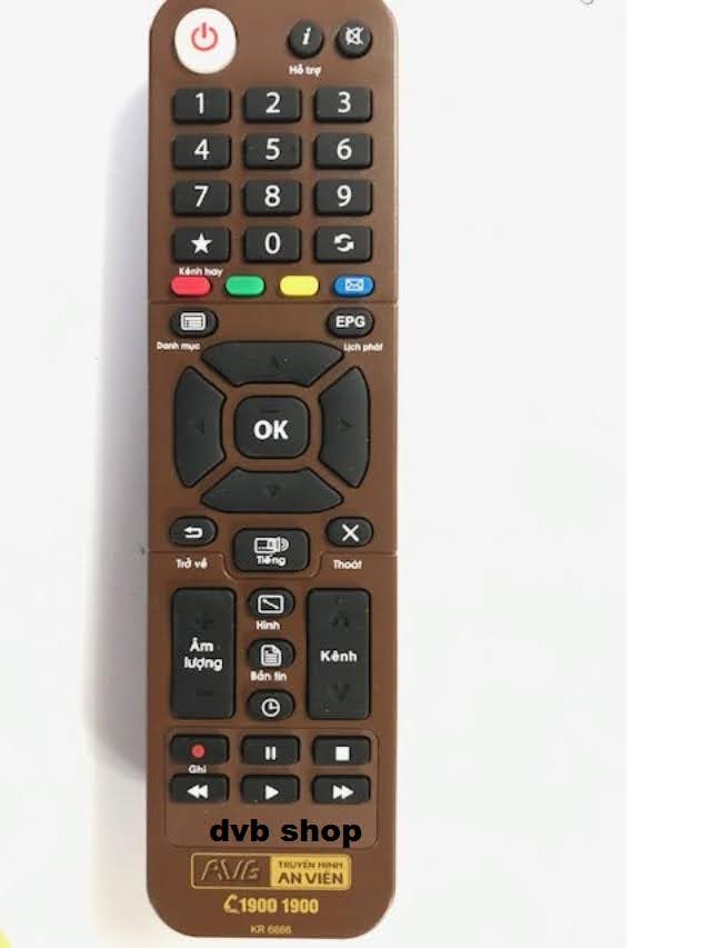 điều khiển đầu thu an viên chính hãng model kr-6666
