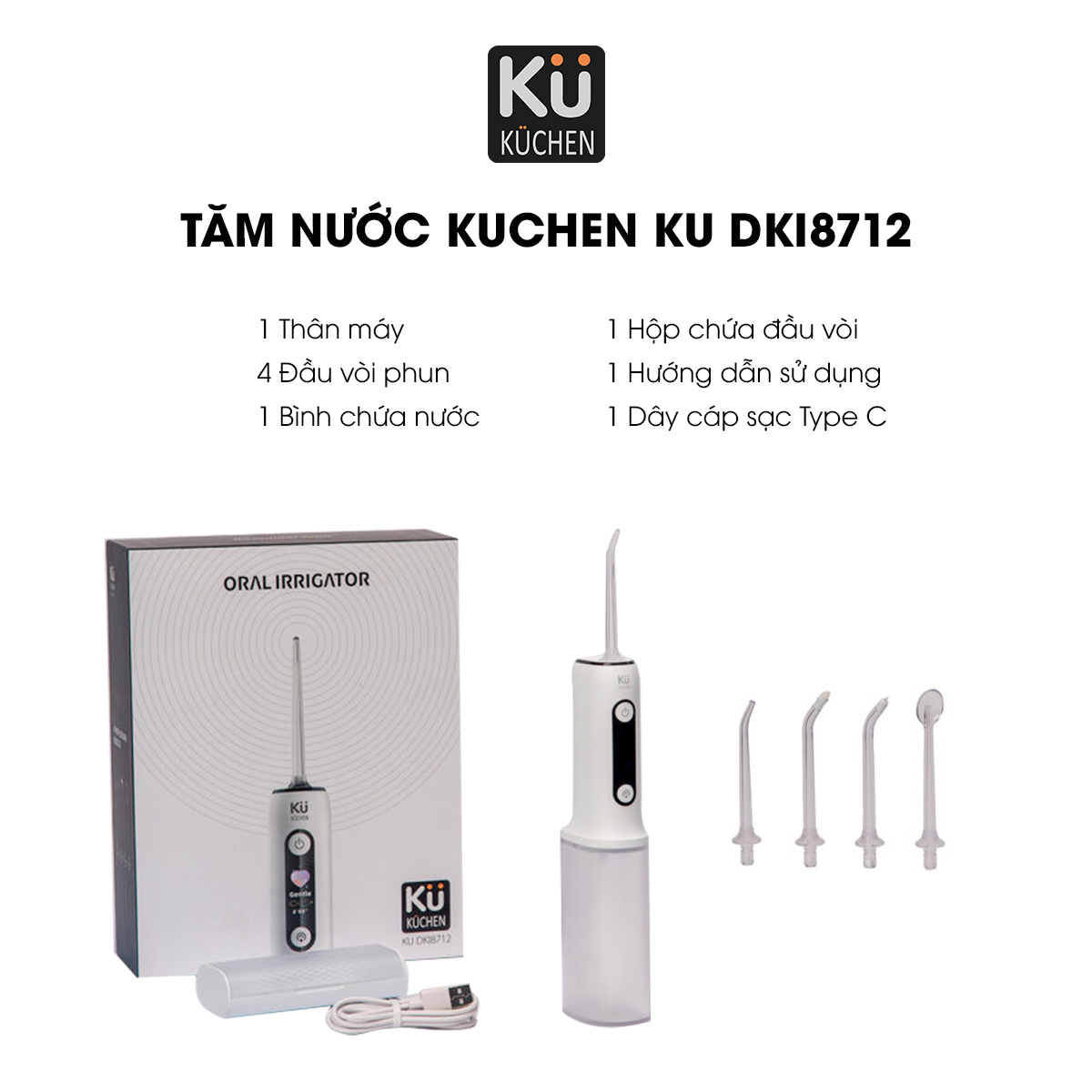 Tăm nước KUCHEN KU DKI8712