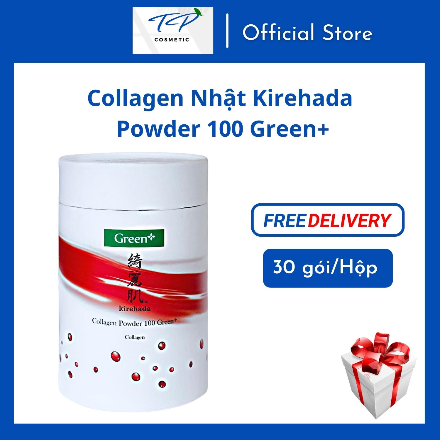 [Chính hãng] Collagen dạng gói: Kirehada Collagen Powder 100 Green+: Đẹp Da, Giữ Dáng, Hạn Chế Quá Trình Lão Hóa Da.