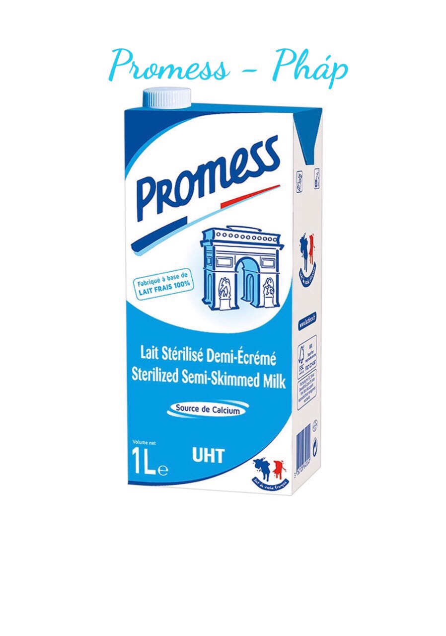 [HCM][ CHÍNH HÃNG DATE MỚI NHẤT] THÙNG  6 HỘP SỮA TƯƠI ÍT BÉO PROMESS