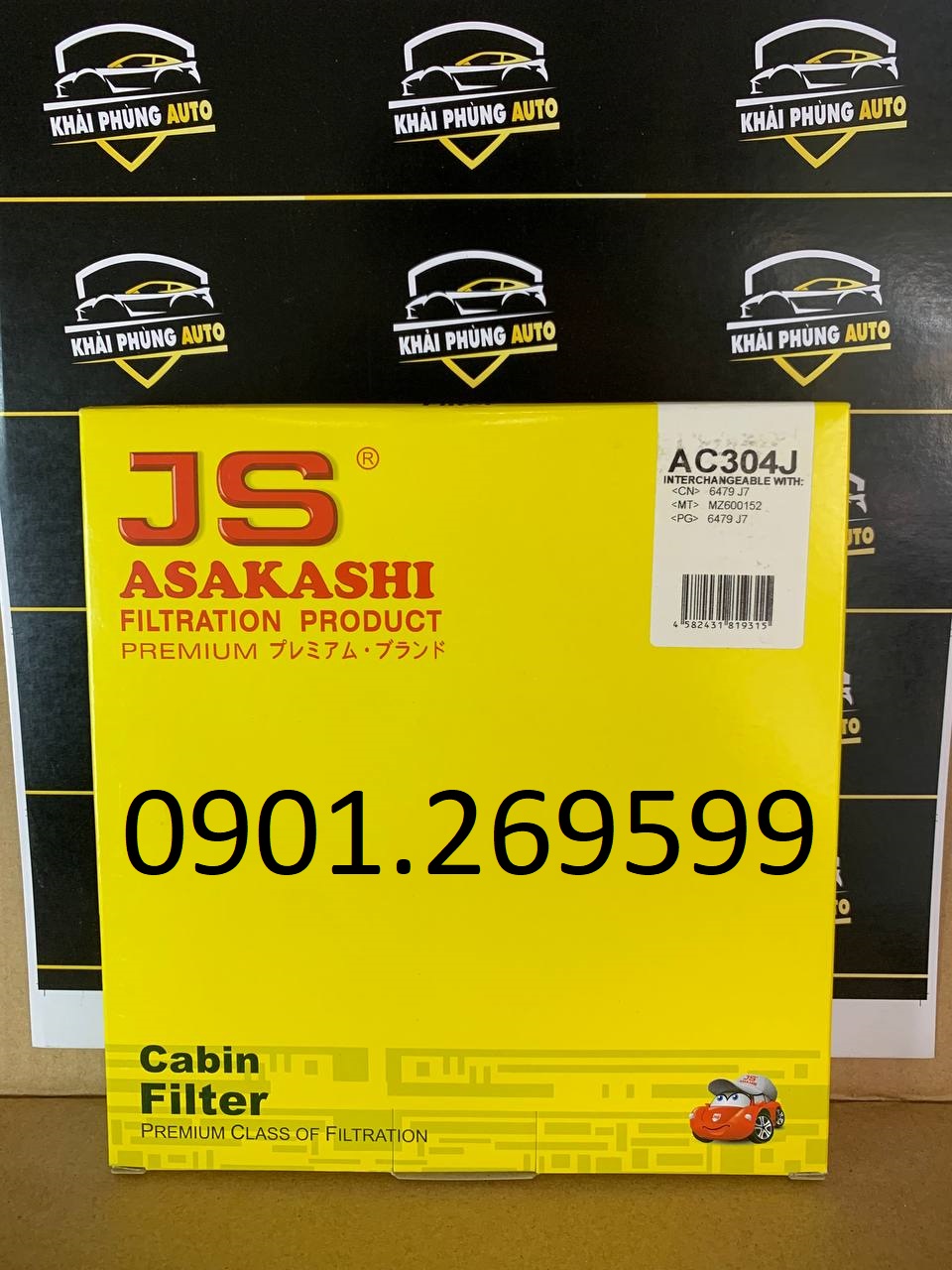 Lọc gió điều hòa Mitsubishi Attrage, Xpander, Mirage hãng JS AC304J