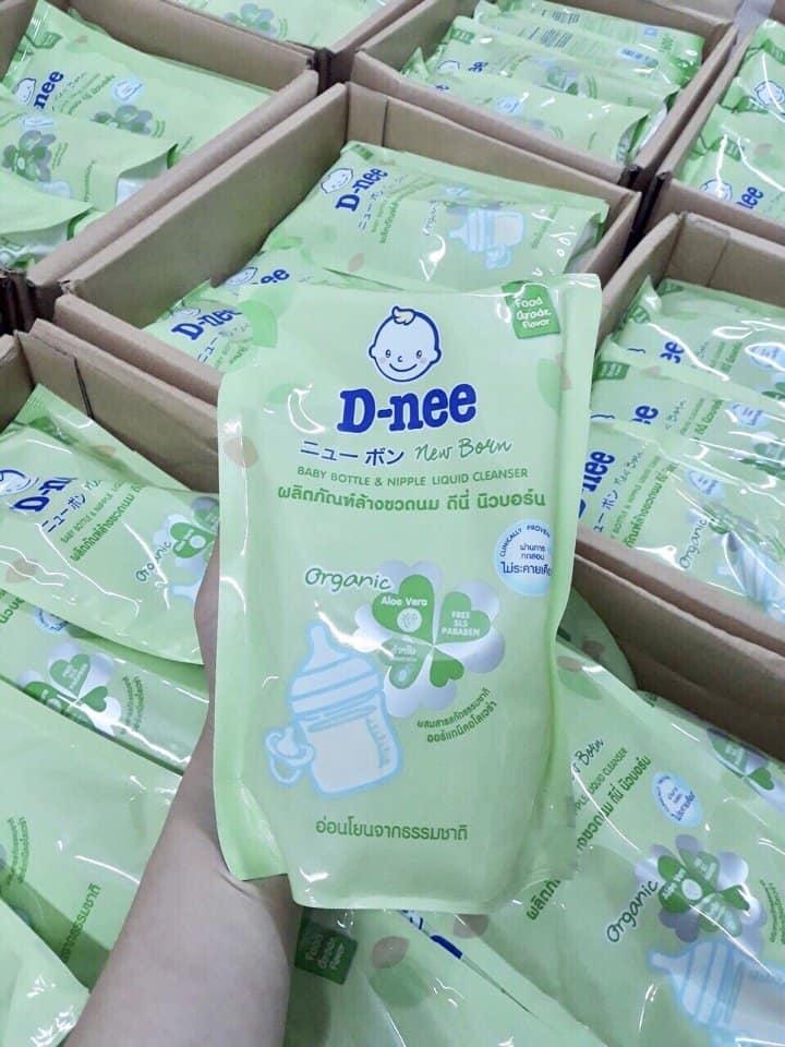 Combo 5 Bịch Nước rửa bình sữa và rửa rau củ Dnee 600ml