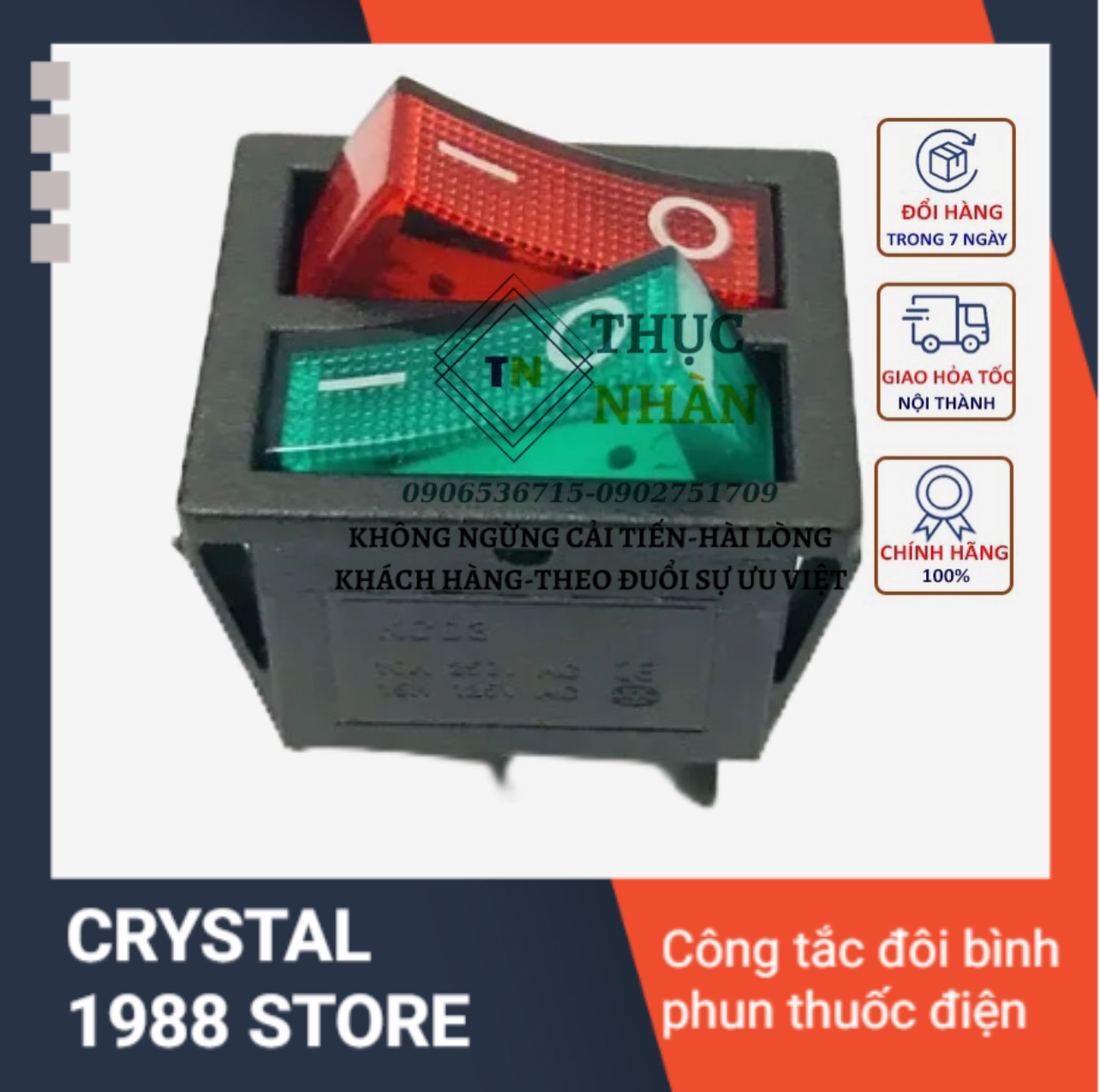 Công tắc đôi phụ kiện thay thế cho bình phun thuốc trừ sâu bị hư bằng điện
