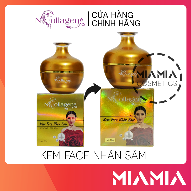  Kem Face Nhân Sâm N Collagen chính hãng - Kem dưỡng trắng da mặt giảm nám tàn nhang - 8938526572027 