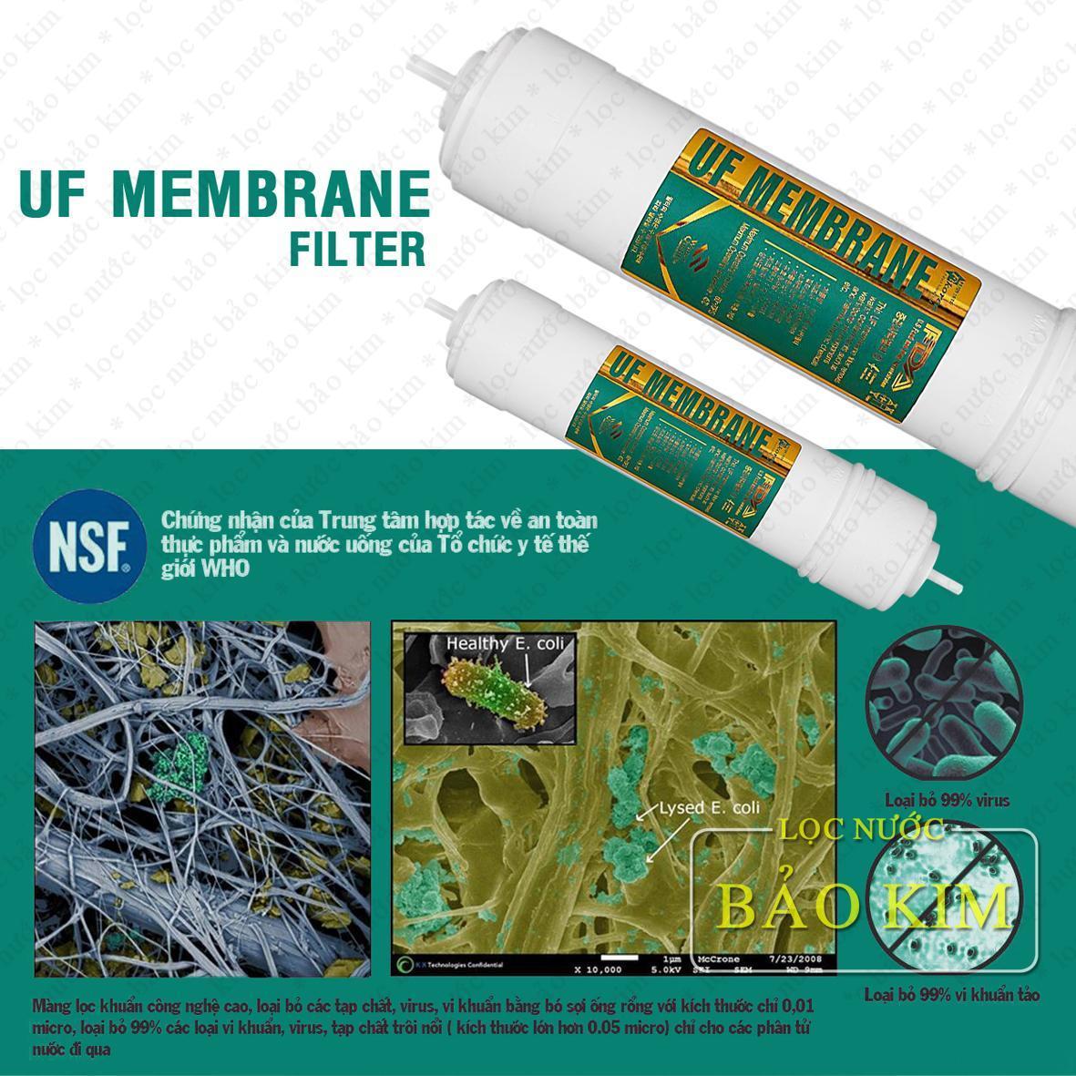 [HCM]Lõi lọc nước MÀNG UF Hàn Quốc Type I & U – (Trụ lọc số 3)