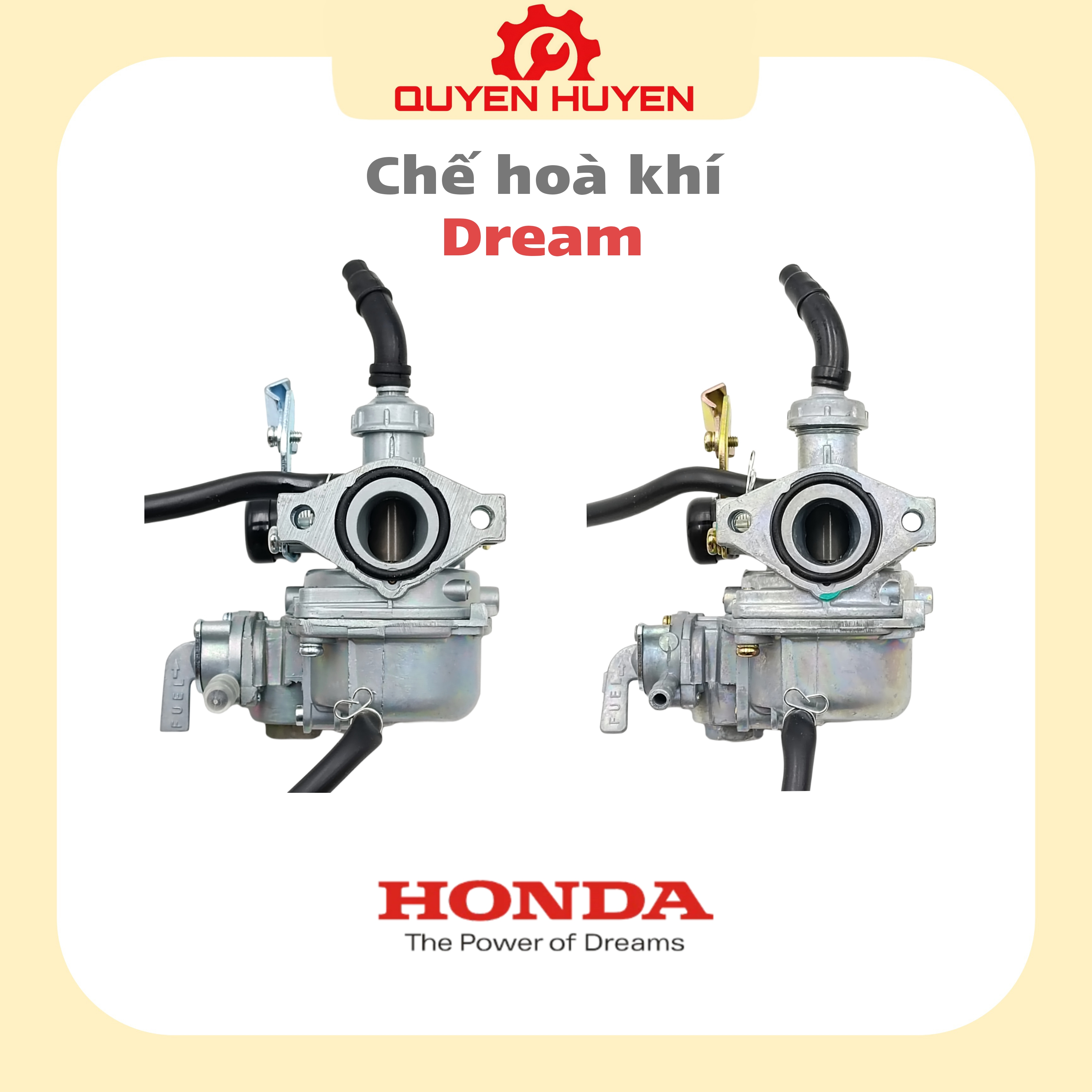 Bộ chế hoà khí xe Dream, Wave Zx - Bình xăng con xe máy Dream Thái - Dream Việt