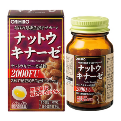Viên uống hỗ trợ ngăn ngừa tai biến Nattokinase Orihiro 60 viên