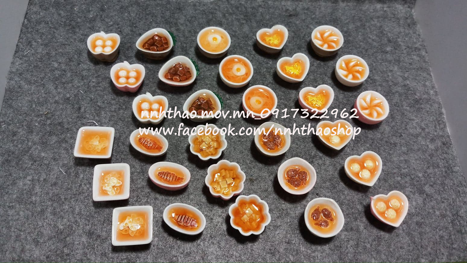 Minifood trang trí mô hình, nhà búp bê_Tô Thức Ăn Trang Trí Mô Hình