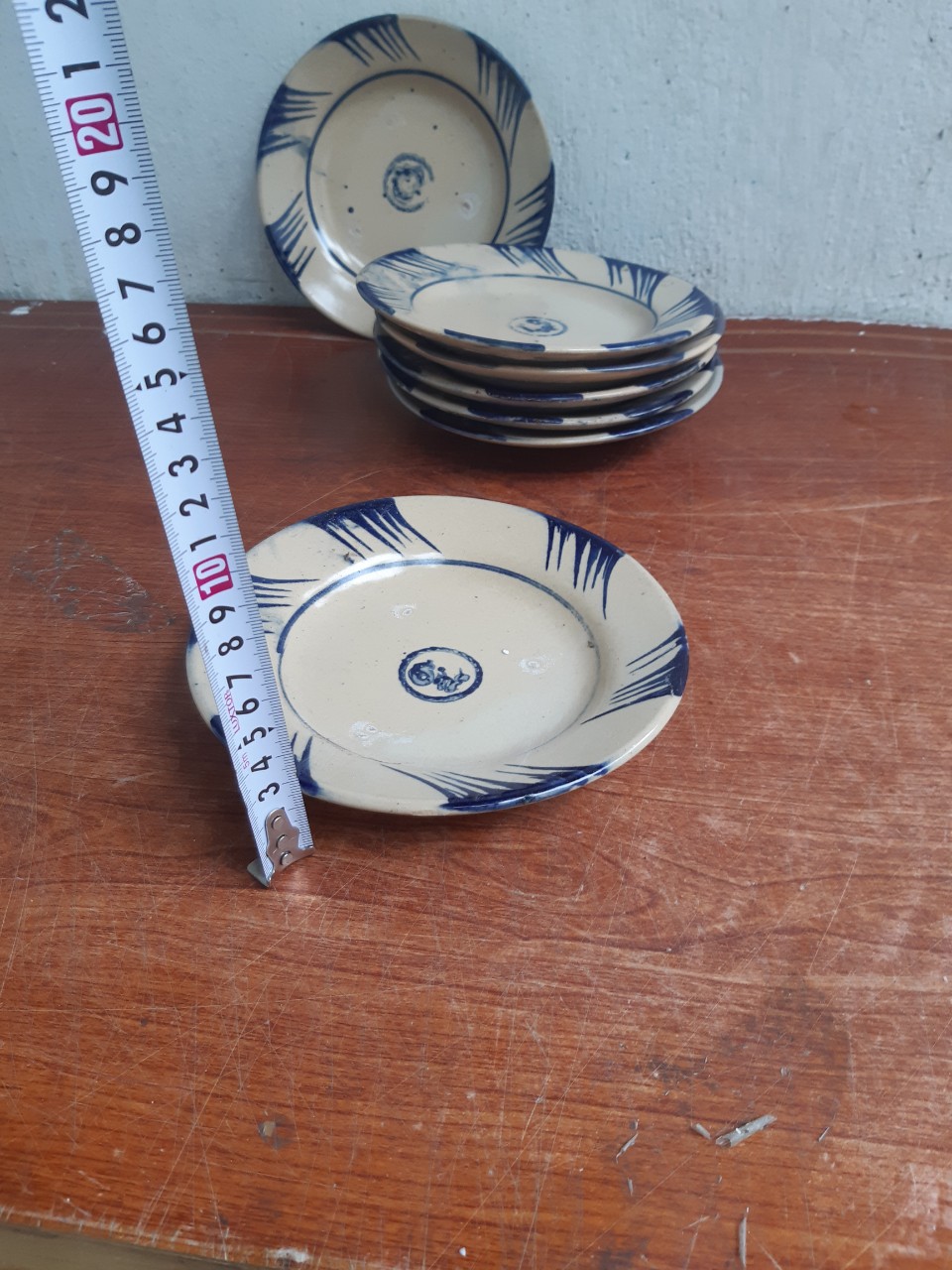 Đĩa sành kiểu xưa 17 cm 5 cái
