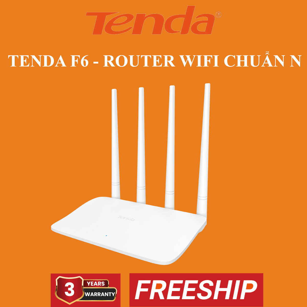 Tenda f6 - router wifi chuẩn n 300mbps - bảo hành 36 tháng