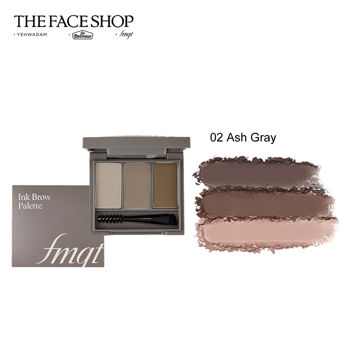 Bột tán mày The Face Shop 3 màu dùng để tán lông mày chân mày Brow Master Powder Pallate 4.5g