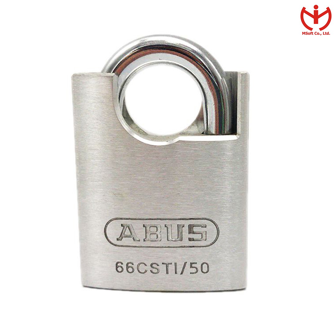 Ổ khóa chống cắt ABUS 66CSTI/50 thân TITALIUM rộng 50mm 4 chìa vi tính - MSOFT