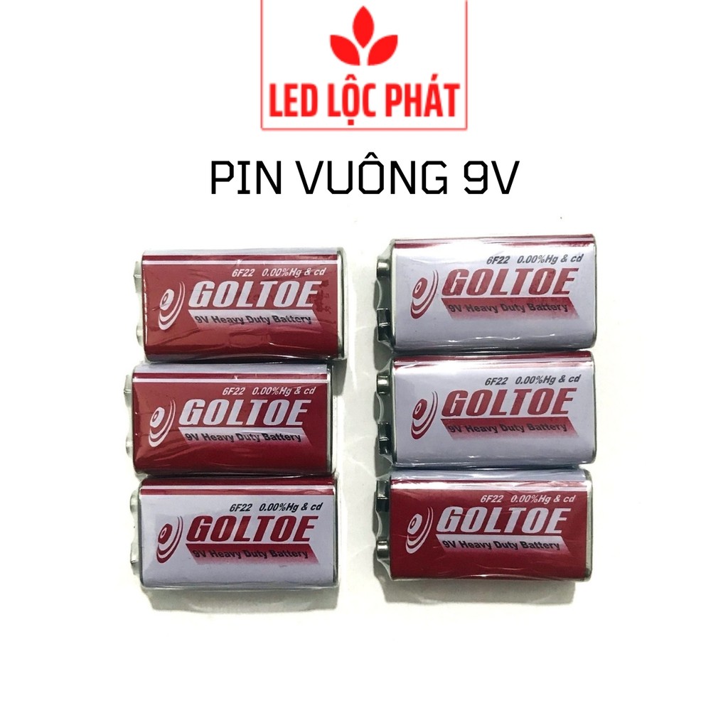 Pin vuông 9v goltoe