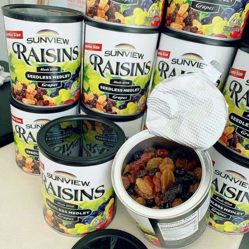 Nho mix vị raisins ❤️freeship❤️ nho loại i hộp 425gr của mỹ