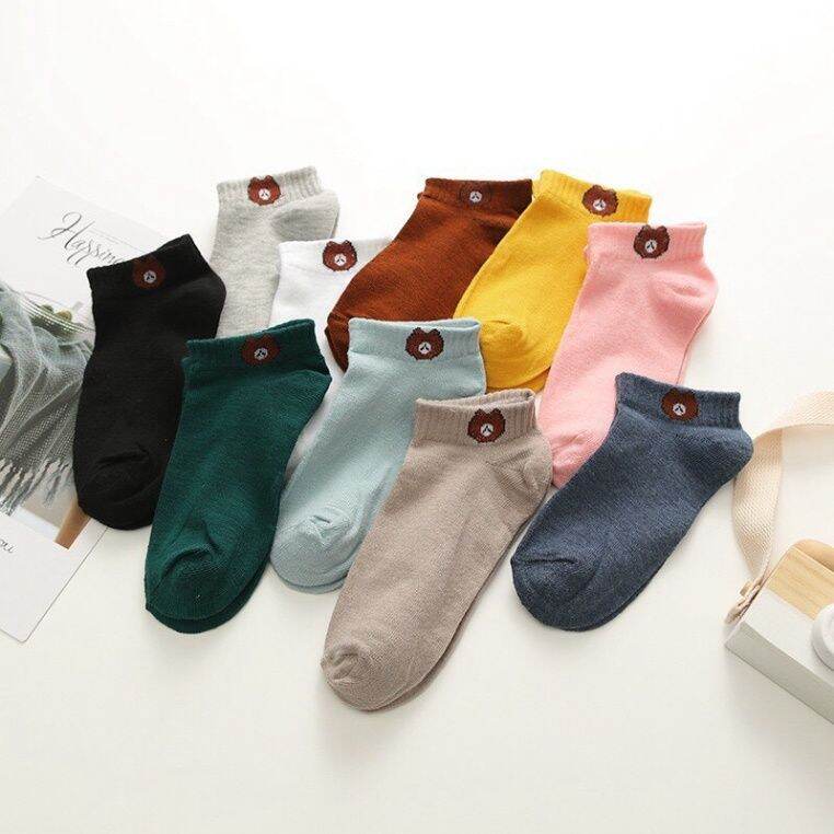 Tất Vớ Nữ Cổ Ngắn, Tất Gấu Broun, Tất Hoa Cúc Giá Rẻ - Shop CEC 4