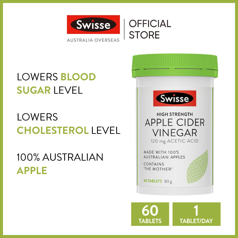 NK Úc Giảm cân Giấm táo Swisse Apple cider vinegar 60 viên của Úc - TD Shop