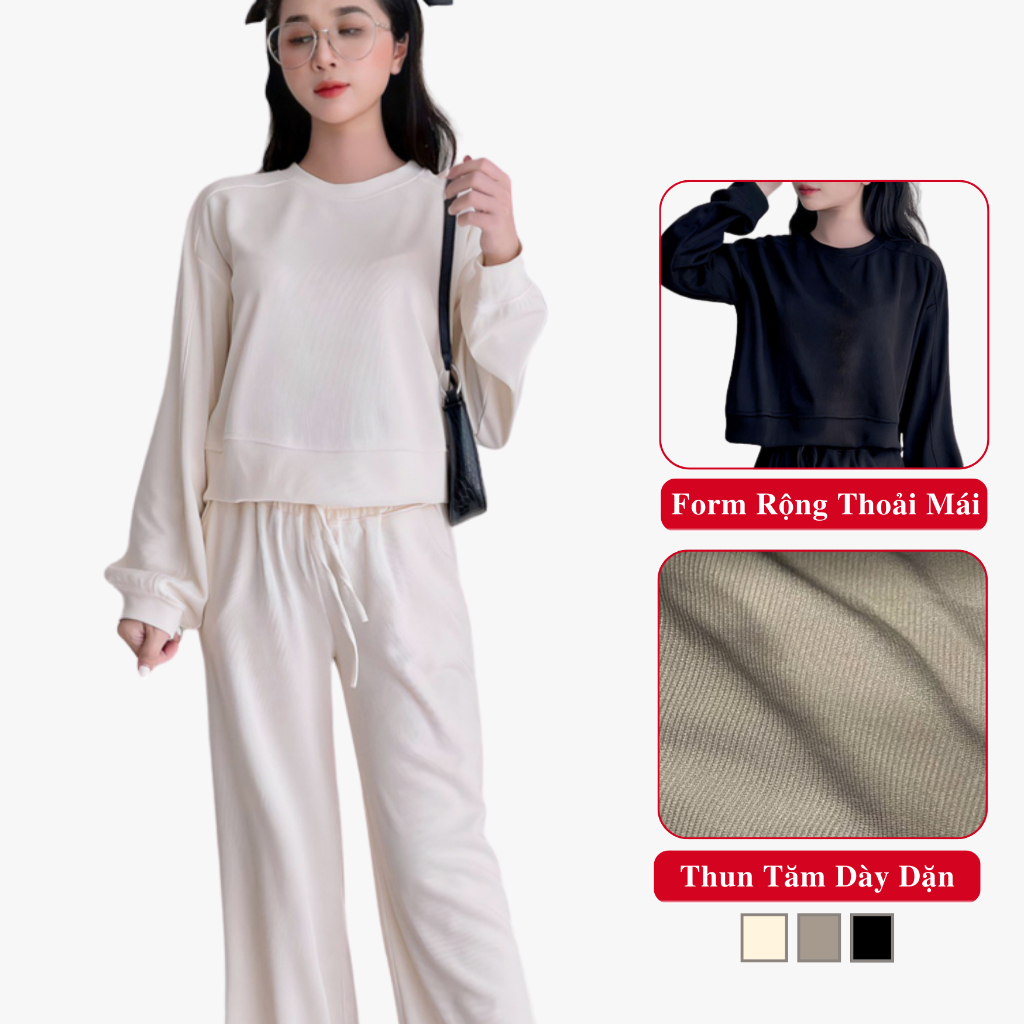 Đồ bộ quần áo nữ quần dài tay dài, set đồ bộ quần áo nữ quần dài trong bộ sp: bộ quần áo nữ dài, quần áo nữ dài