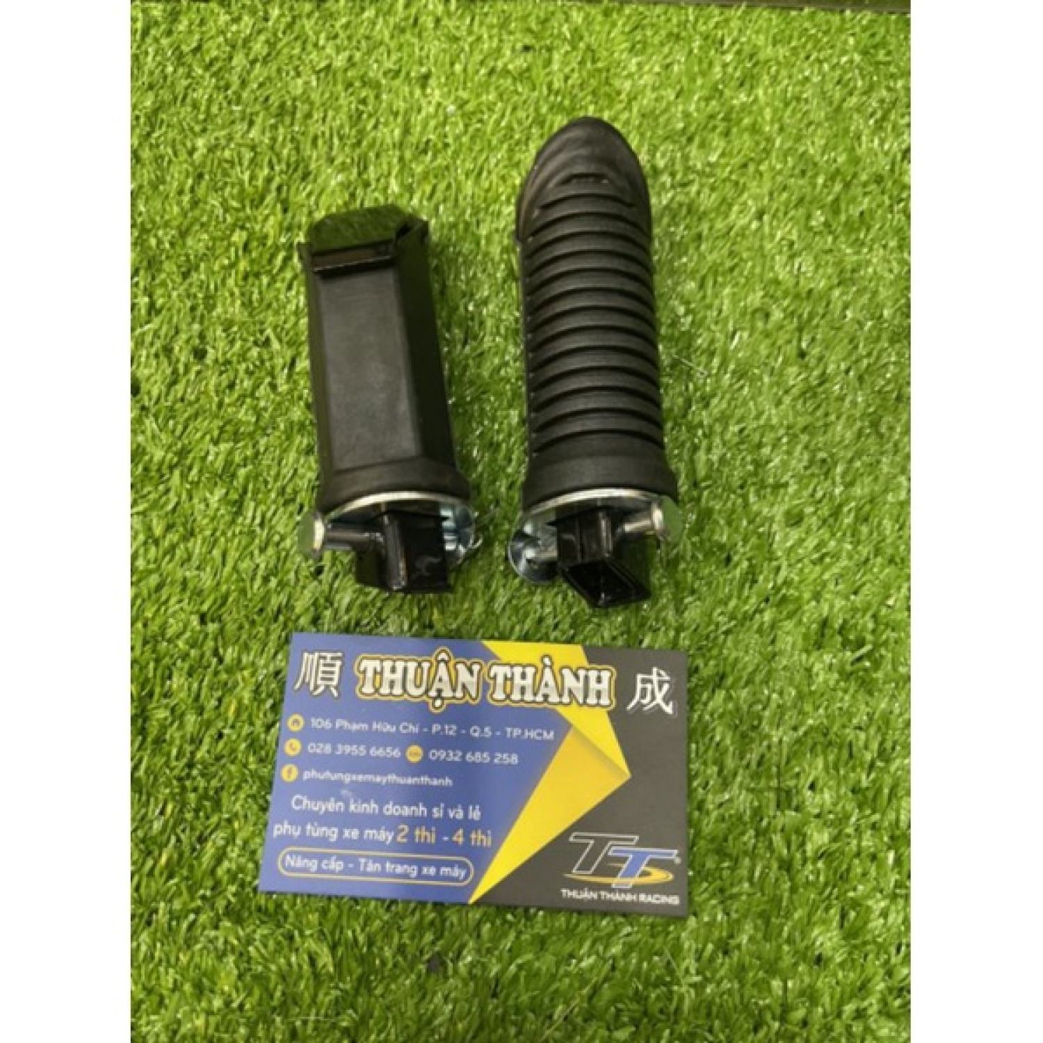Gác chân sắt bạc và cao su sau l2 sport - Xipo - Satria - Rgv