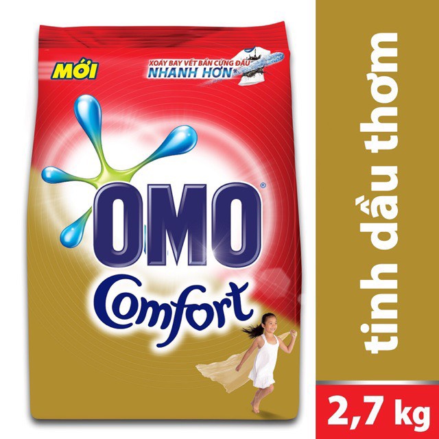 Bột giặt omo 2,6kg tinh dầu thơm