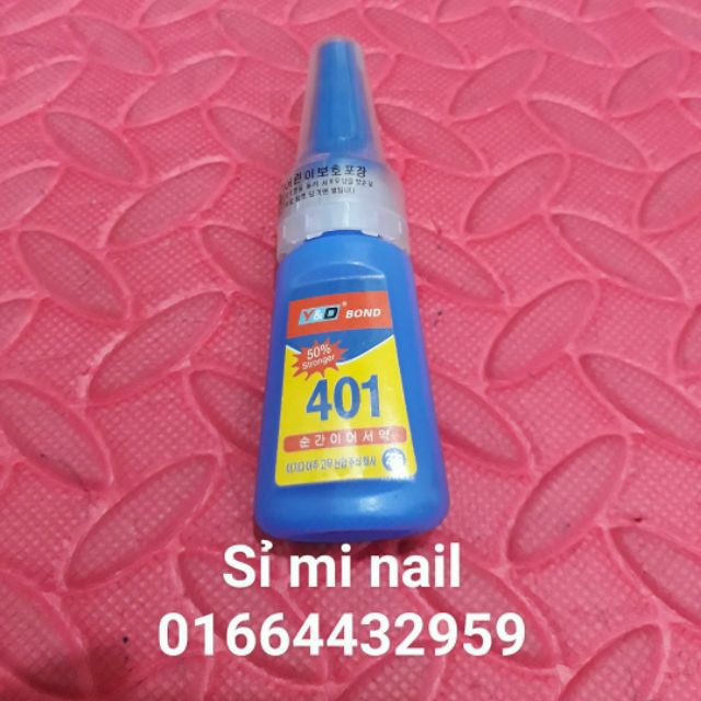 Keo gắn móng giả gắn đá dán móng dán đá hiệu 401 byb chính hàng.