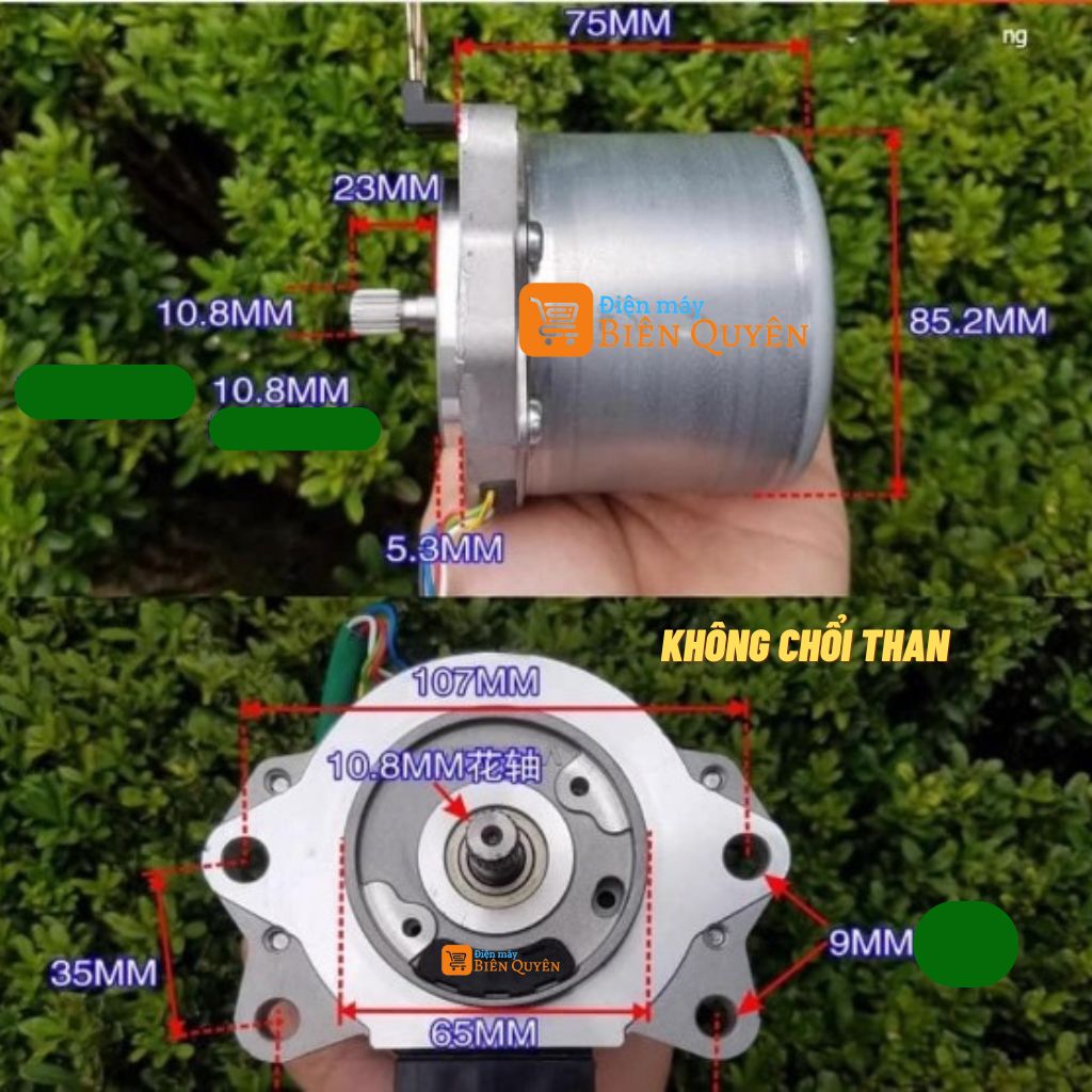  Động cơ không chổi than Mitsuba 12V 24V 500w motor Brushless BLDC chế máy bơm nước đẩy thuyền hàng đẹp 