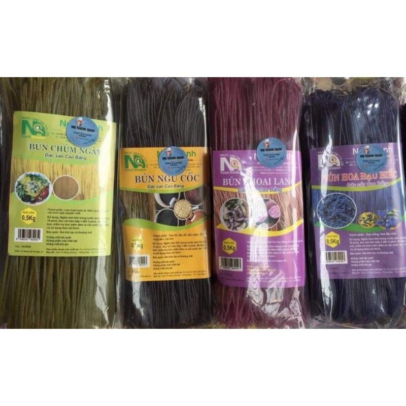 Mì gạo lứt chùm ngây/ngũ cốc/ khoai lang tím/ hoa đậu biếc siêu ngon gói 500g