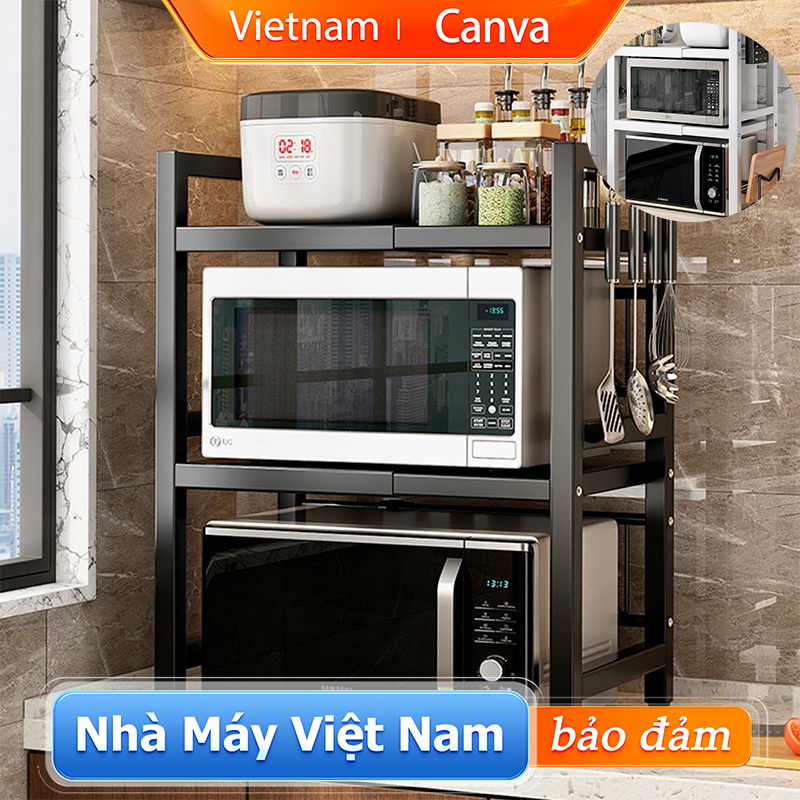 CANVA Giá Để Lò Vi Sóng Có Thể Điều Chỉnh Giá Lò Nướng Kệ giá đỡ lò nướng kệ nhà bếp