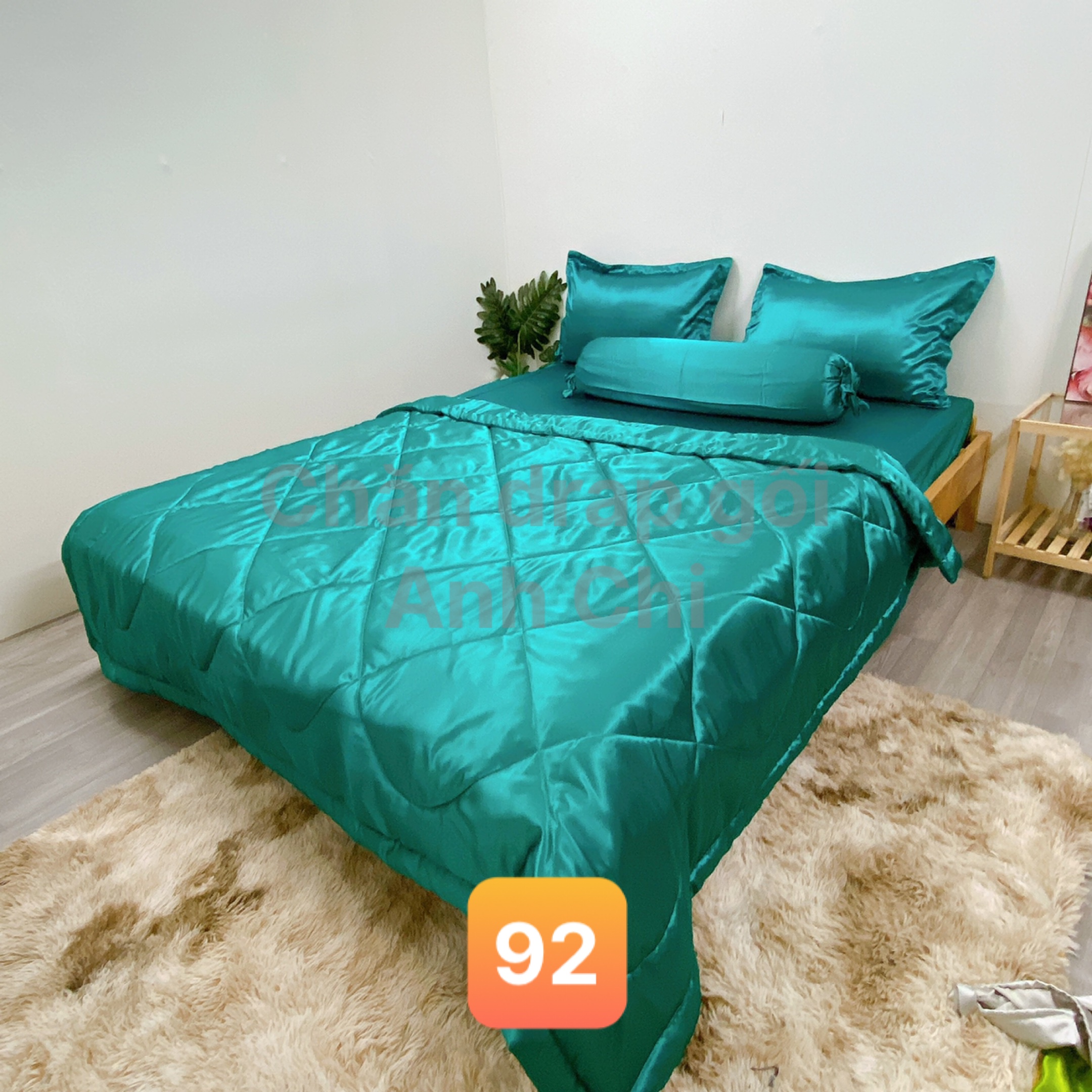 Bộ drap/ga/ra phi bóng trơn (chân nệm dưới 15cm) 1m6/1m8 màu 92. Bộ drap phi bóng 1 màu. Bộ grap phi bóng. Bộ ra phi bóng. Bộ drap phi lụa. Bộ grap phi lụa. Bộ ga phi lụa. Ga giường-drap giường-grap giường-ra giường.