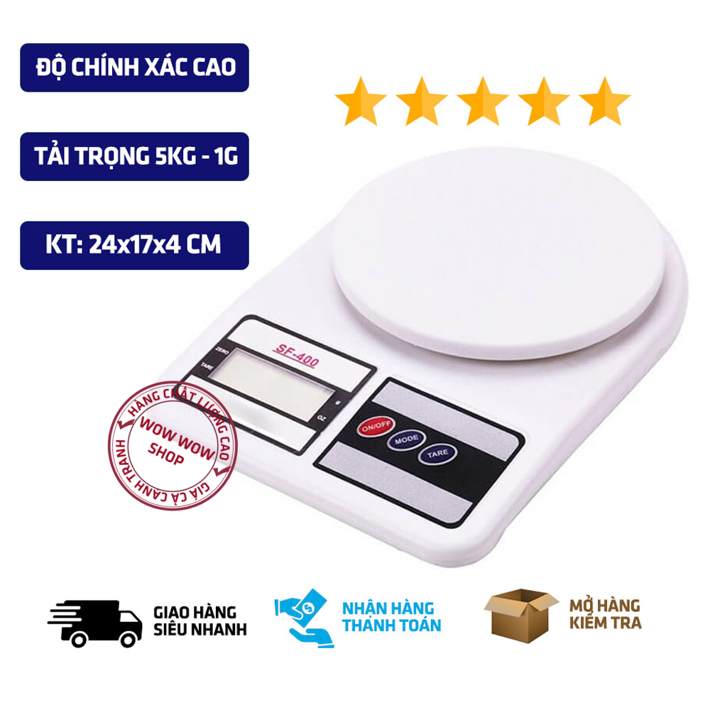 Cân Điện Tử Mini SF-400 (Trắng)