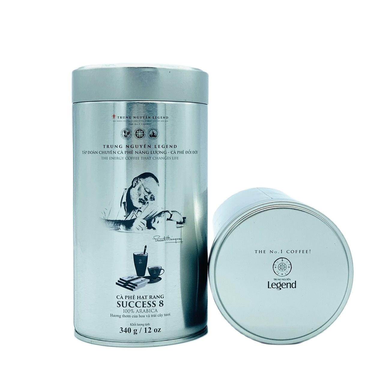 Cà phê hạt Arabica( mộc) Success8 Trung Nguyên 340gam
