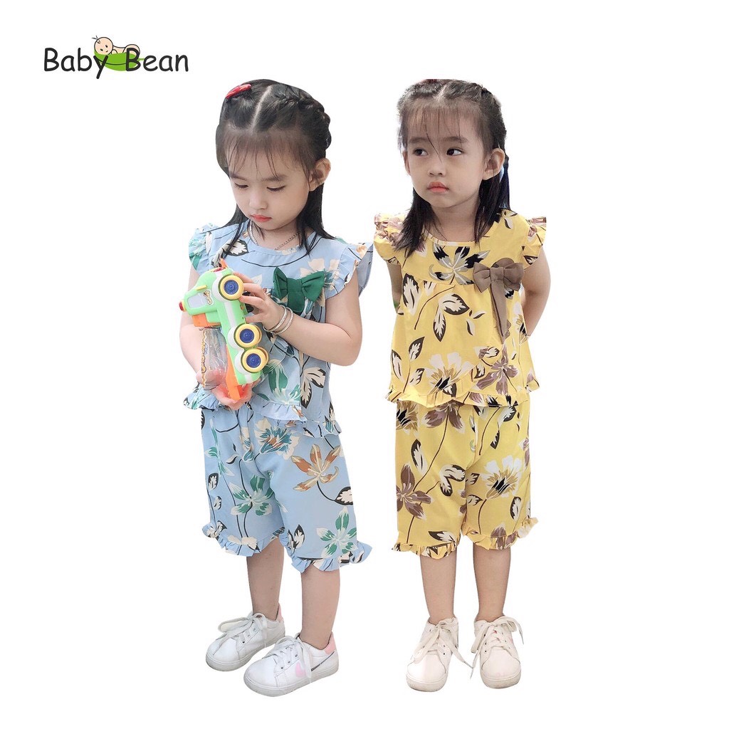 Đồ Bộ Lụa Thắt Nơ Bé Gái BabyBean (8kg-30kg)