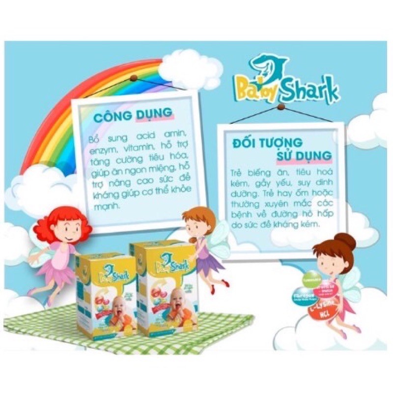 [Hết biếng ăn] Siro ăn ngon baby Shark mẫu mới bé ăn khỏe ngủ ngon