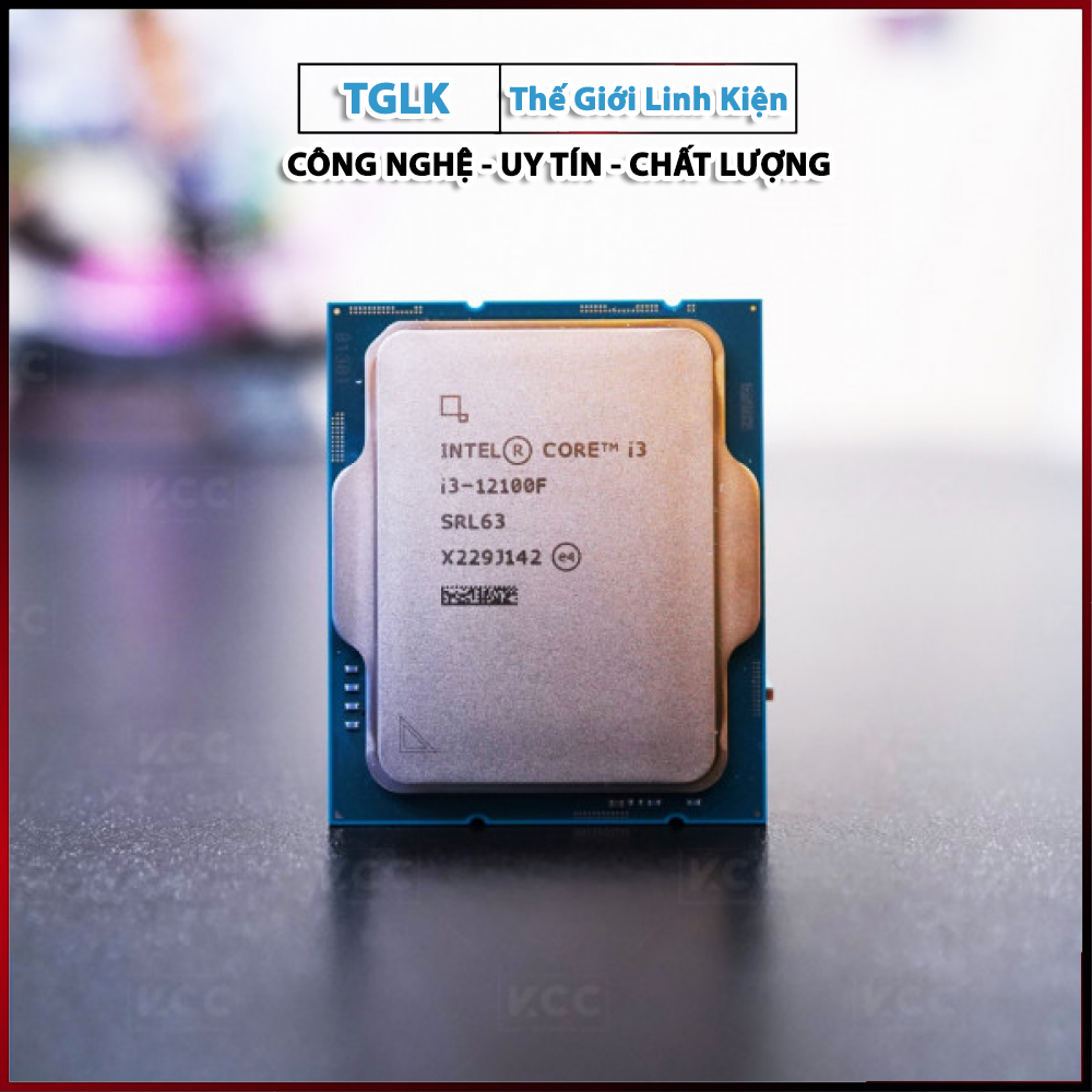 Vi xử lý cpu intel core i3 12100f tray mới chính hãng