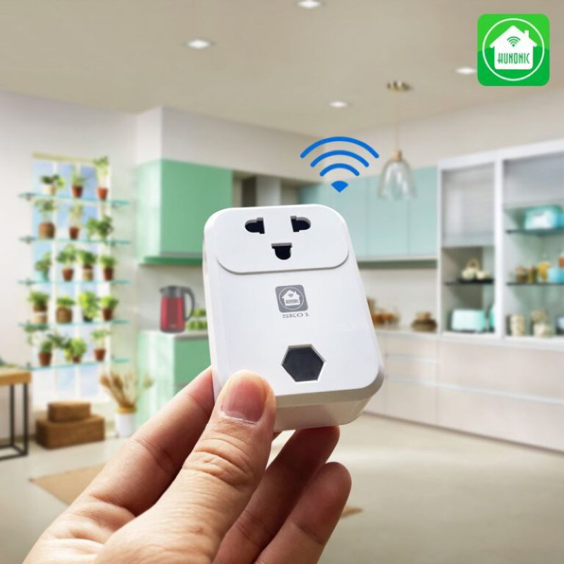 Ổ cắm thông minh Hunonic SK01. Điều khiển từ xa bằng điện thoại thông qua Wifi| Hẹn giờ tự động
