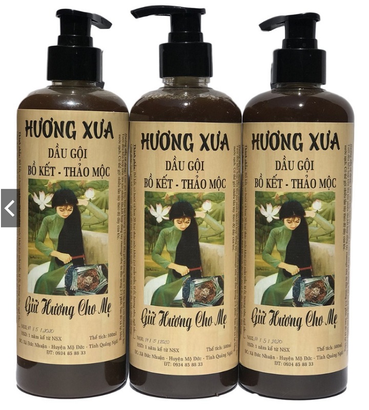 Dầu gội hương xưa - dầu gội đầu thảo dược