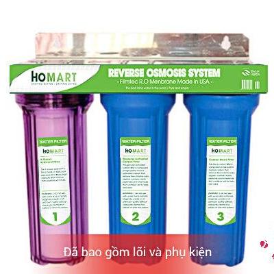 [HCM]Bộ lọc nước sinh hoạt  gia đình 3 cấp ly 10 inch chuẩn