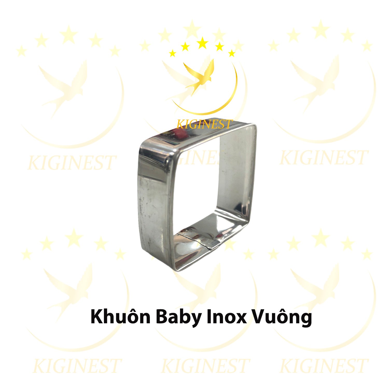 Khuôn yến inox 304 baby vuông 2g, 3g, 5g đắp, sấy và định hình tổ yến- set yến chưng