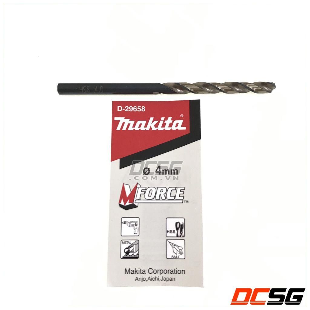 Mũi khoan inox hss mforce 4.0x75mm makita d-29658