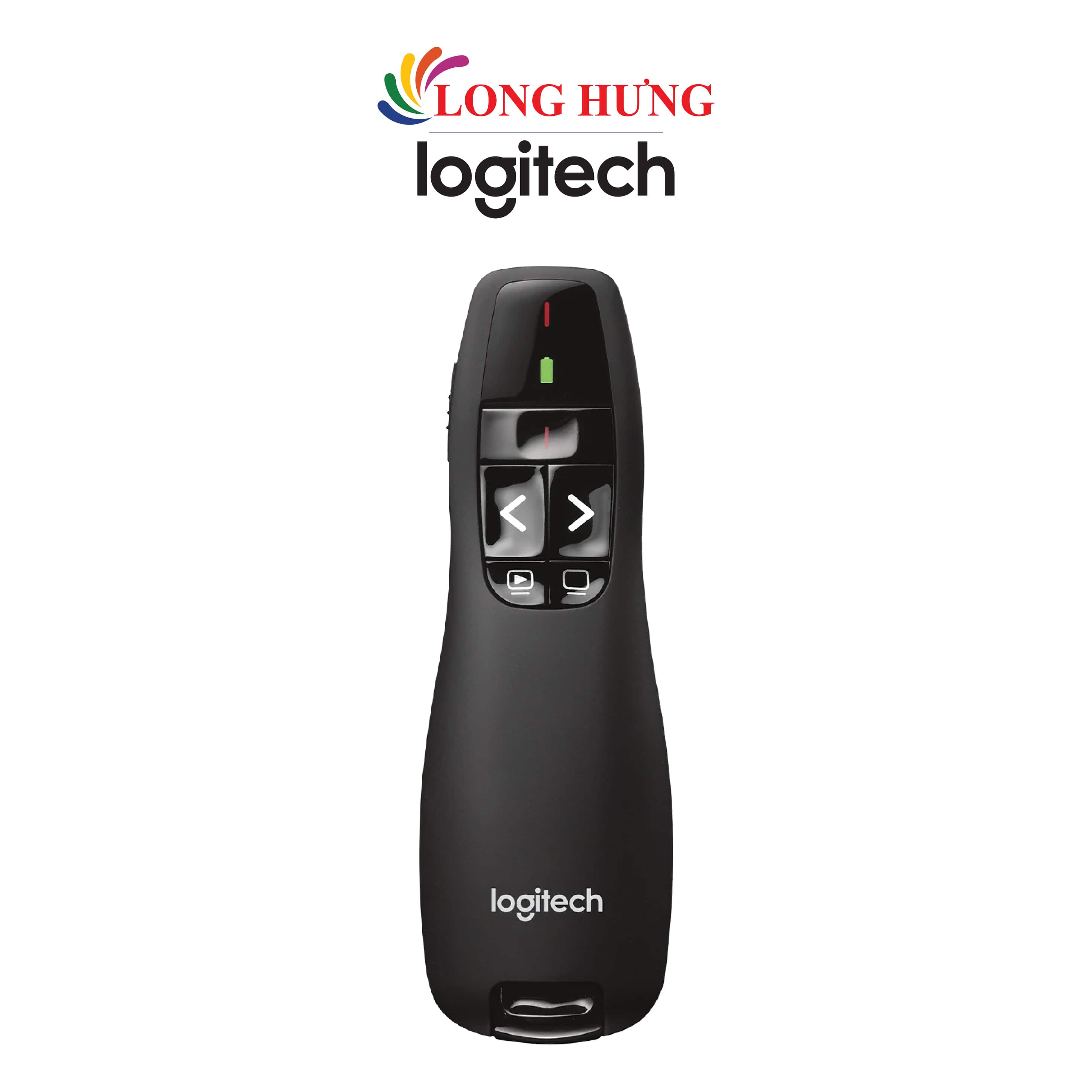 Bút trình chiếu Logitech R400 Laser Presentation Remote - Hàng chính hãng - Lazer màu đỏ, thời gian sử dụng lên đến 20h