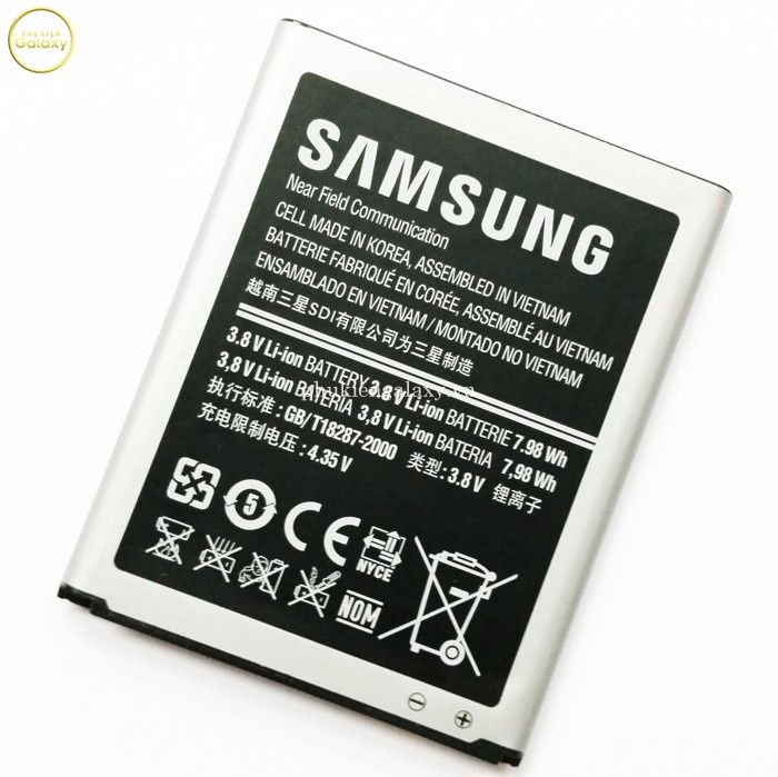 Pin SamSung Galaxy S3 zin mới bảo hành 6 tháng