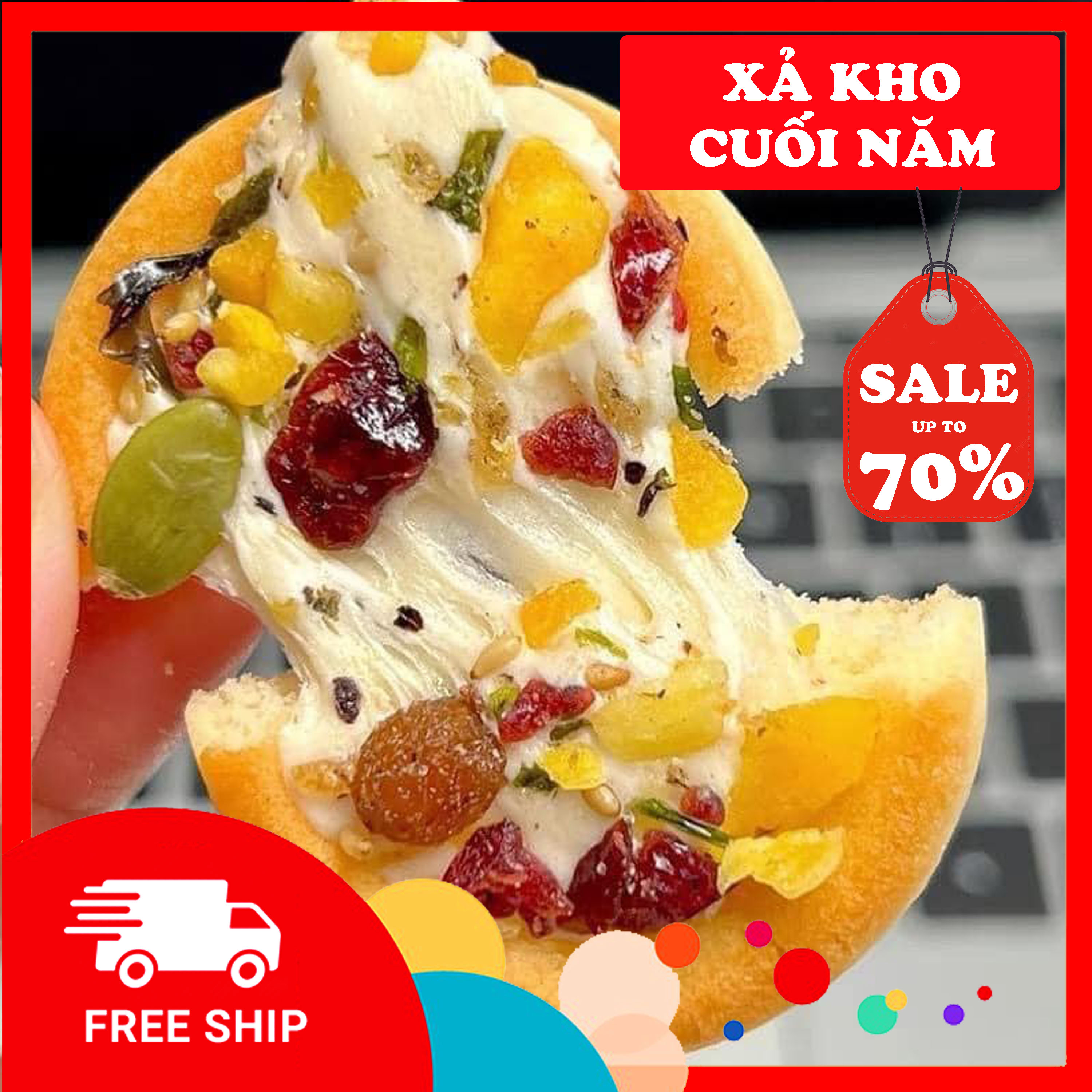 Bánh pizza biscotti nutwich bánh quy mix hạt dinh dưỡng/ bánh pizza hạt, bánh nướng hạt ngũ cốc - hsd 6 tháng