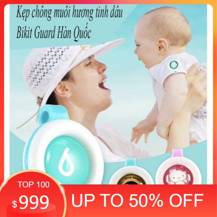 Kẹp tinh dầu xả đuổi muỗi cho bé bikit guard