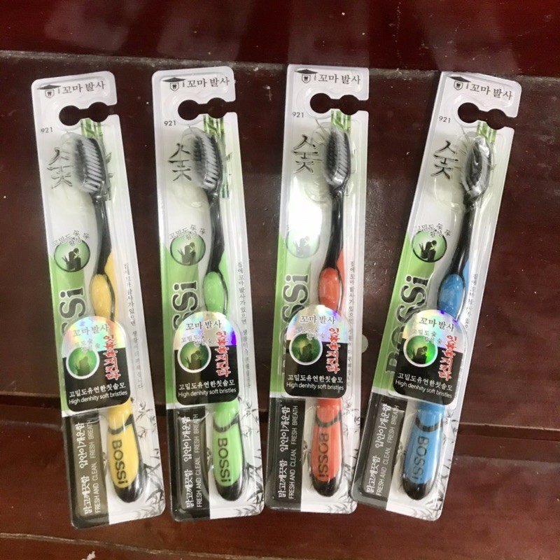 Set 6 Bàn Chải Đánh Răng than tre hoạt tính chống vi khuẩn mềm mịn, bảo vệ sức khỏe