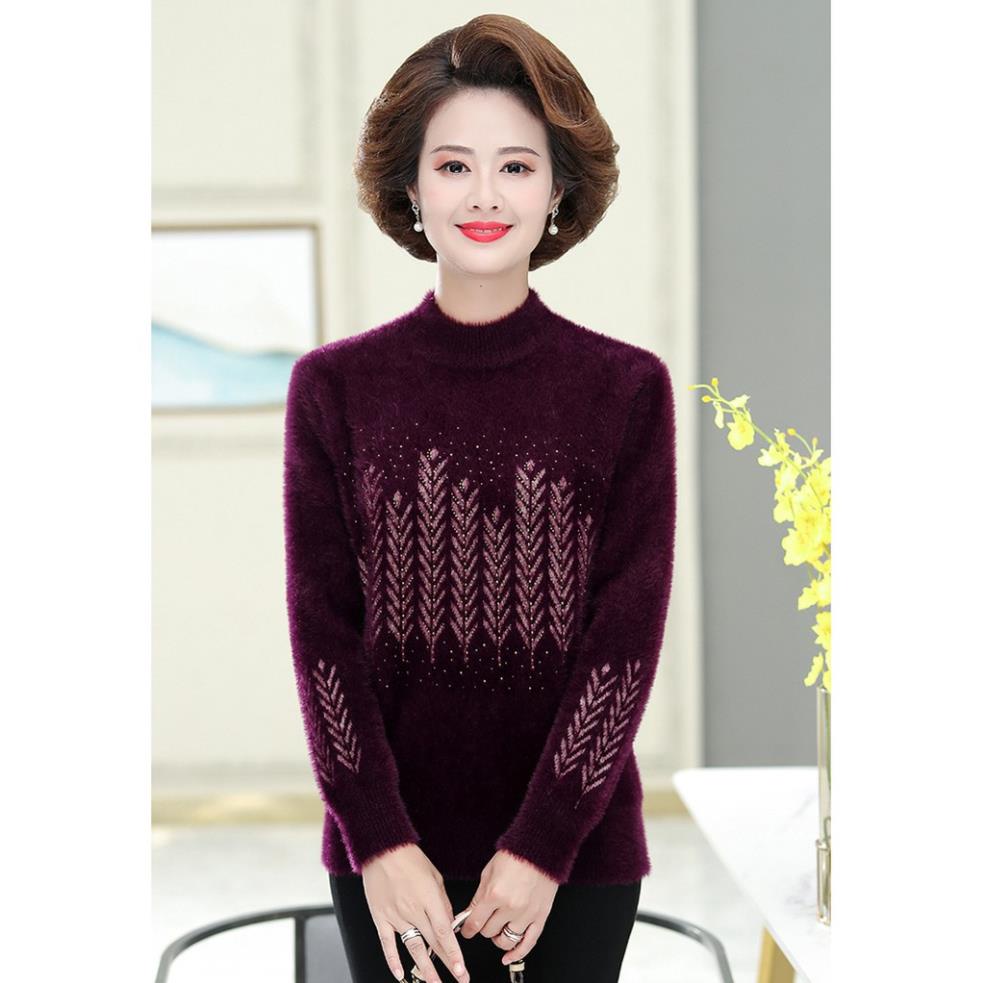 Áo len nữ trung niên cực ấm